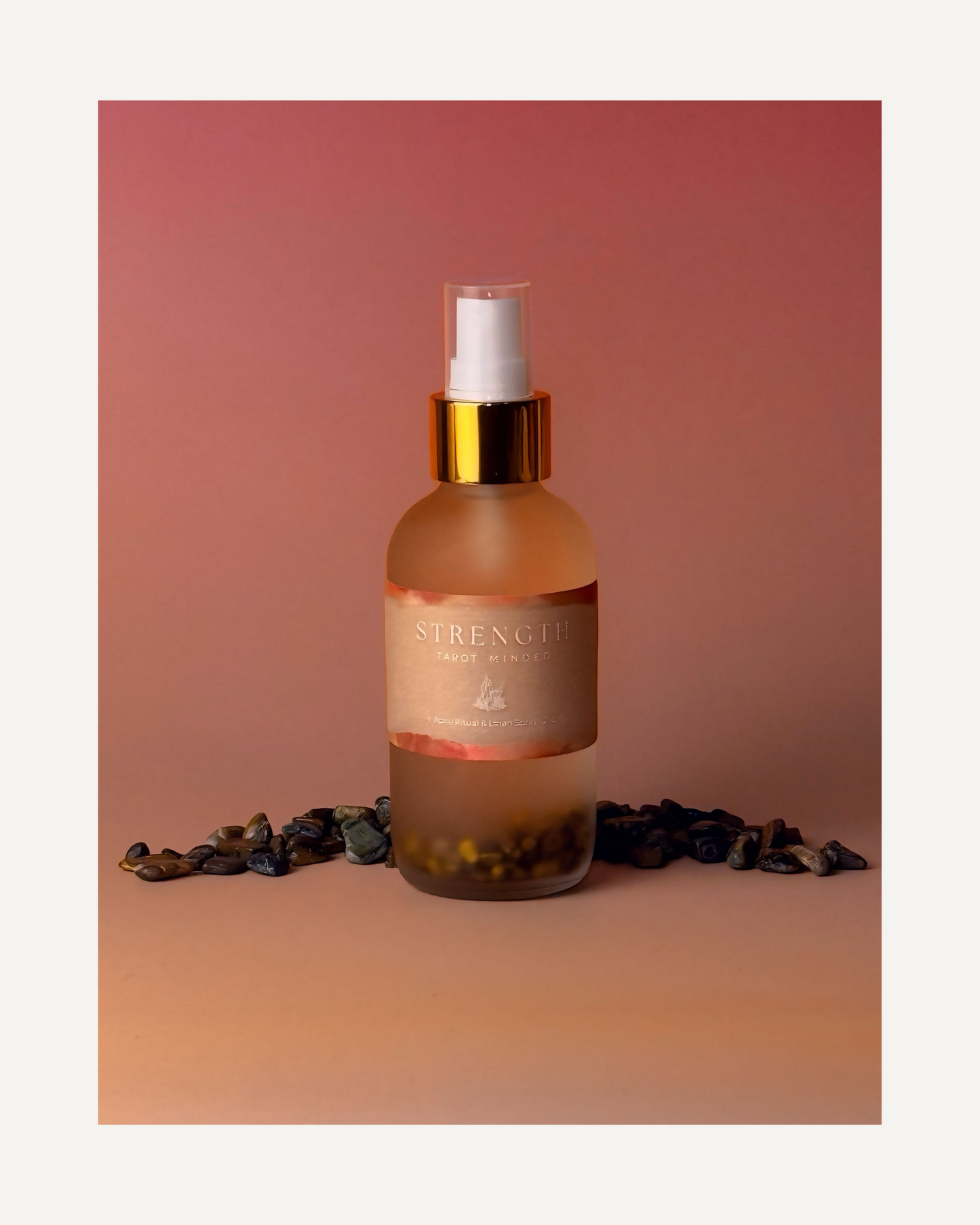 Strength Aura + Room Spray | Grounding + Empowering Fragrance | With Tigers Eye | Clean Ingredients | 1.7oz + 4oz Sizes Available